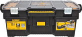 DeWALT DWST24075 Tool Tote with Removable Organizer, 77 lb, Plastic, Black/Yellow, 1-Drawer, 15-Compartment